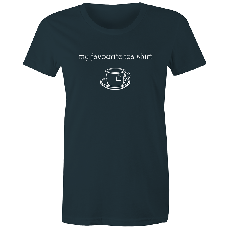My Favourite Tea Shirt - Women's T-shirt Indigo Womens T-shirt Tea Womens