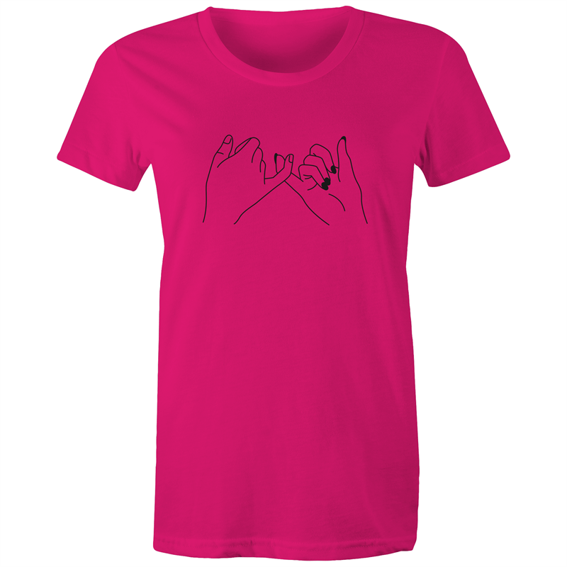 I Promise - Women's T-shirt Fuchsia Womens T-shirt Womens