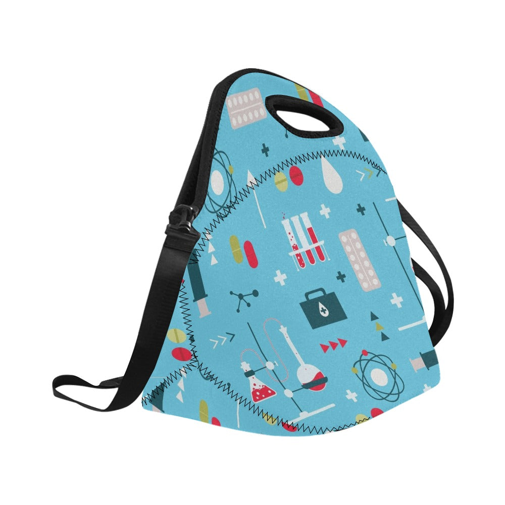 Science Lab - Neoprene Lunch Bag/Large Neoprene Lunch Bag/Large Printed Offshore Science