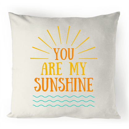 You Are My Sunshine - 100% Linen Cushion Cover Natural One-Size Linen Cushion Cover kids Summer