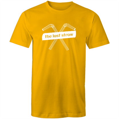 The Last Straw - Mens T-Shirt Gold Mens T-shirt Environment Mens