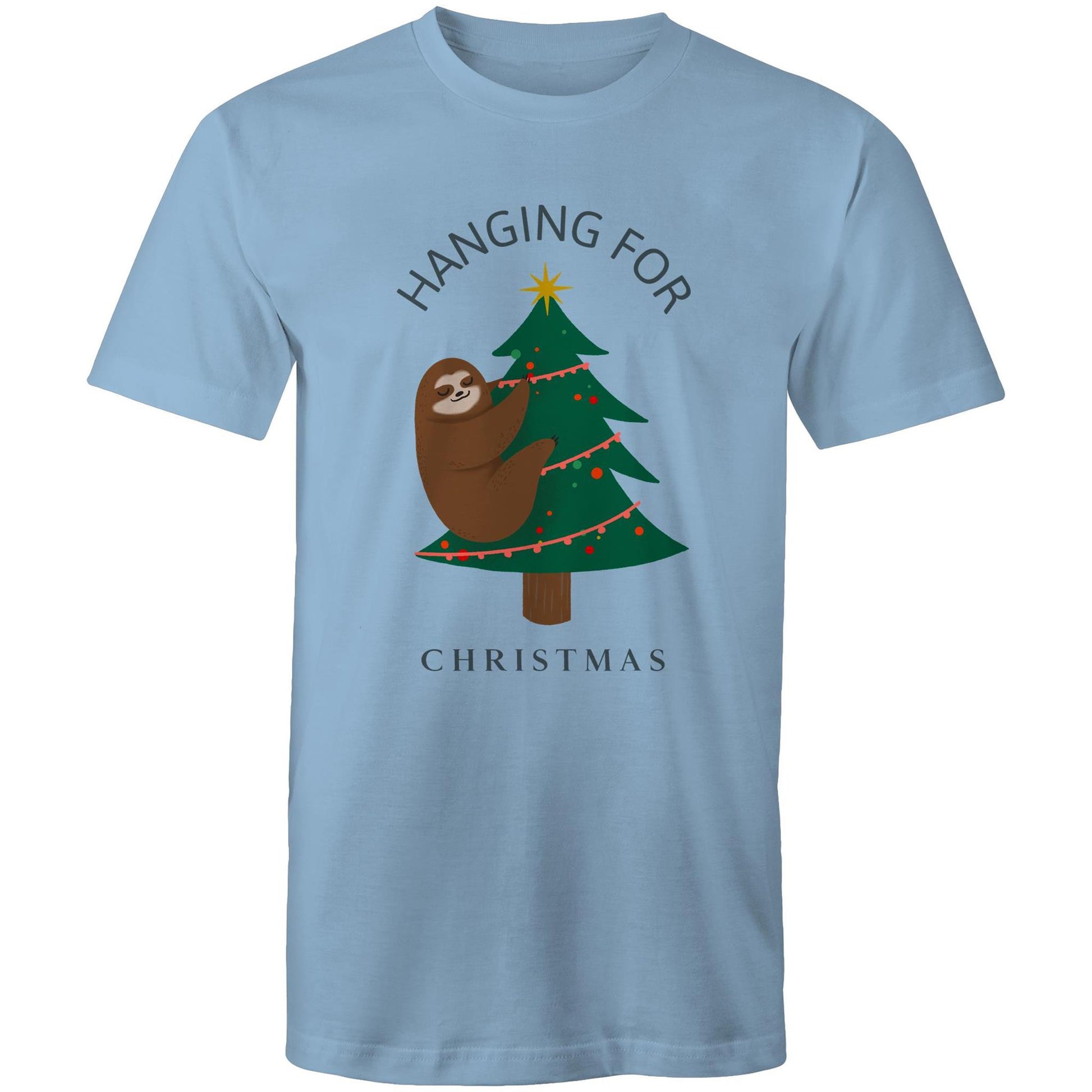Hanging For Christmas - Mens T-Shirt Carolina Blue Christmas Mens T-shirt Merry Christmas