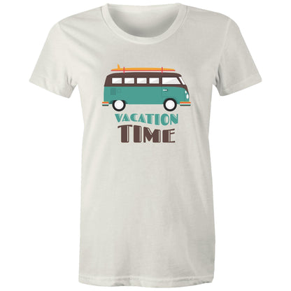 Vacation Time - Women's T-shirt Natural Womens T-shirt Retro Summer Womens