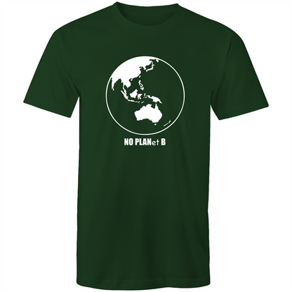 No Planet B - Mens T-Shirt Forest Green Mens T-shirt Environment Mens