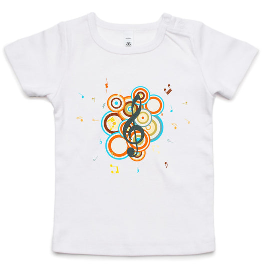 Groovy Music - Baby T-shirt White Baby T-shirt kids Music Retro