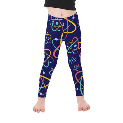 Atoms - Kid's Ankle Length Leggings Kids Leggings Printed Offshore