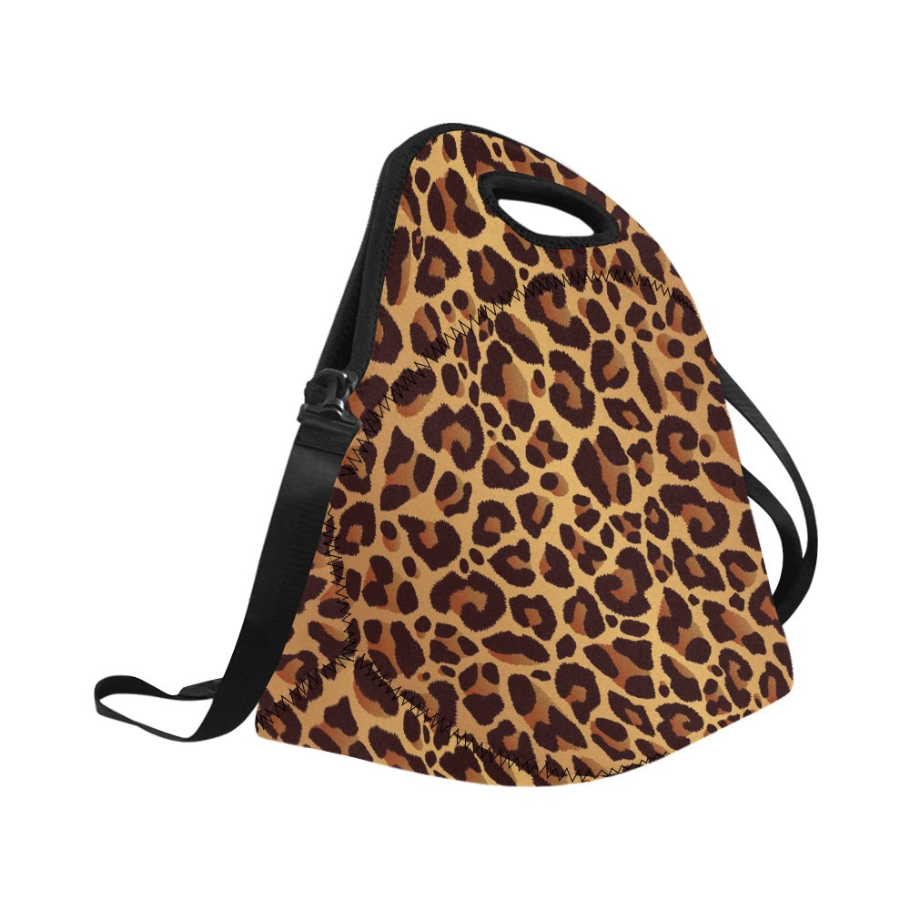 Leopard Print - Neoprene Lunch Bag/Large Neoprene Lunch Bag/Large animal Printed Offshore