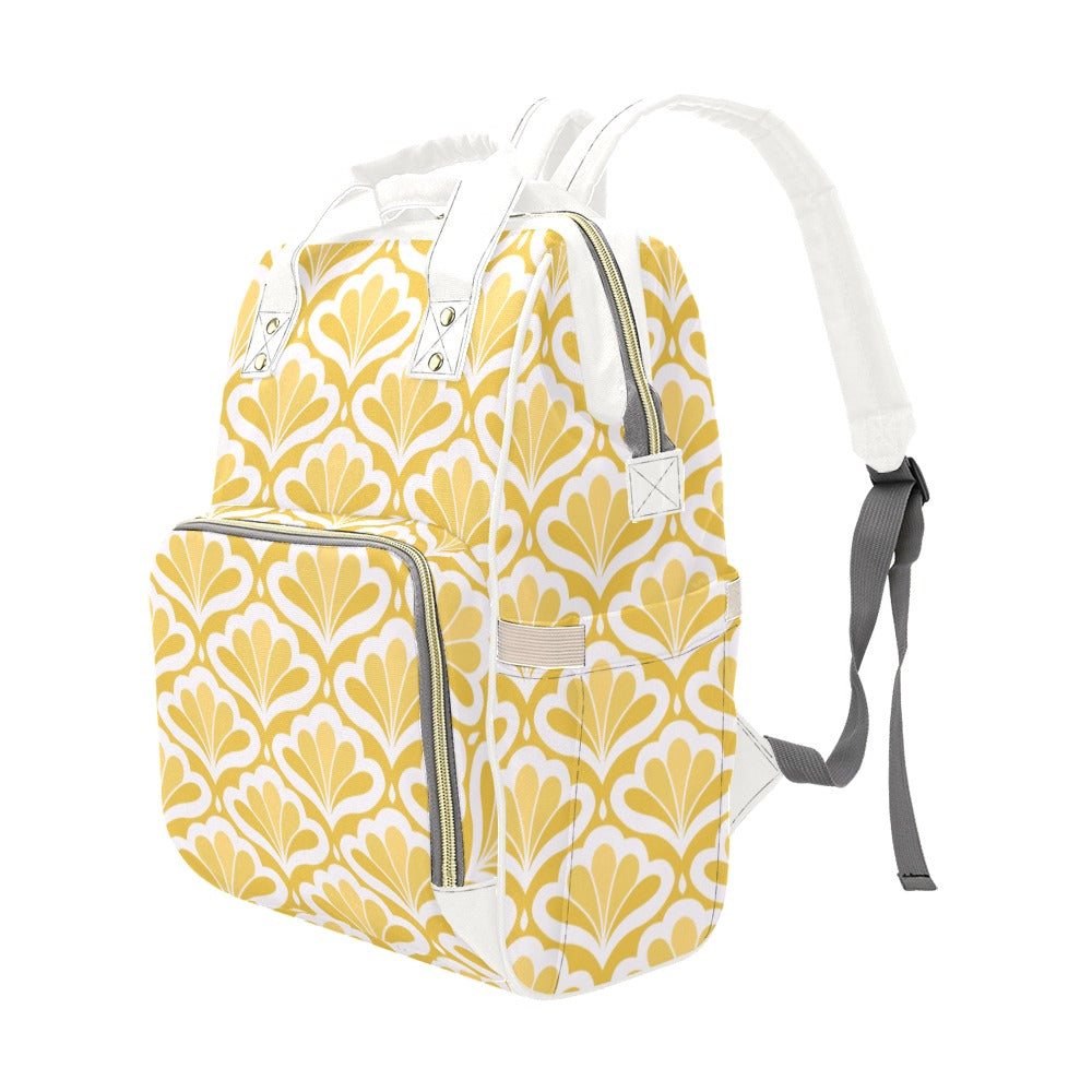 Yellow Pattern - Multifunction Backpack Multifunction Backpack Printed Offshore