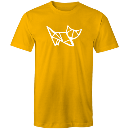 Origami Kitten - Mens T-Shirt Gold Mens T-shirt animal Mens