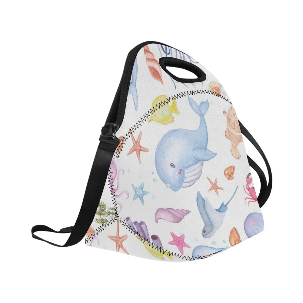 Under The Sea - Neoprene Lunch Bag/Large Neoprene Lunch Bag/Large animal Printed Offshore