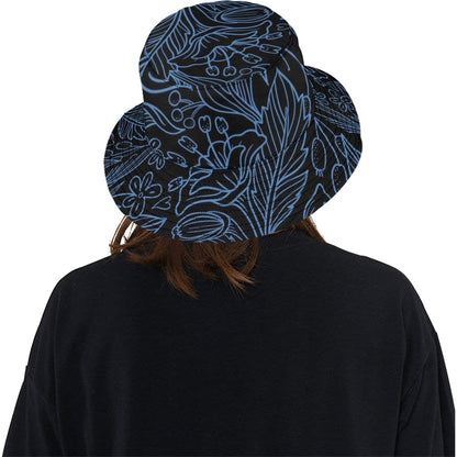 Blue Floral - Bucket Hat Bucket Hat for Women Plants