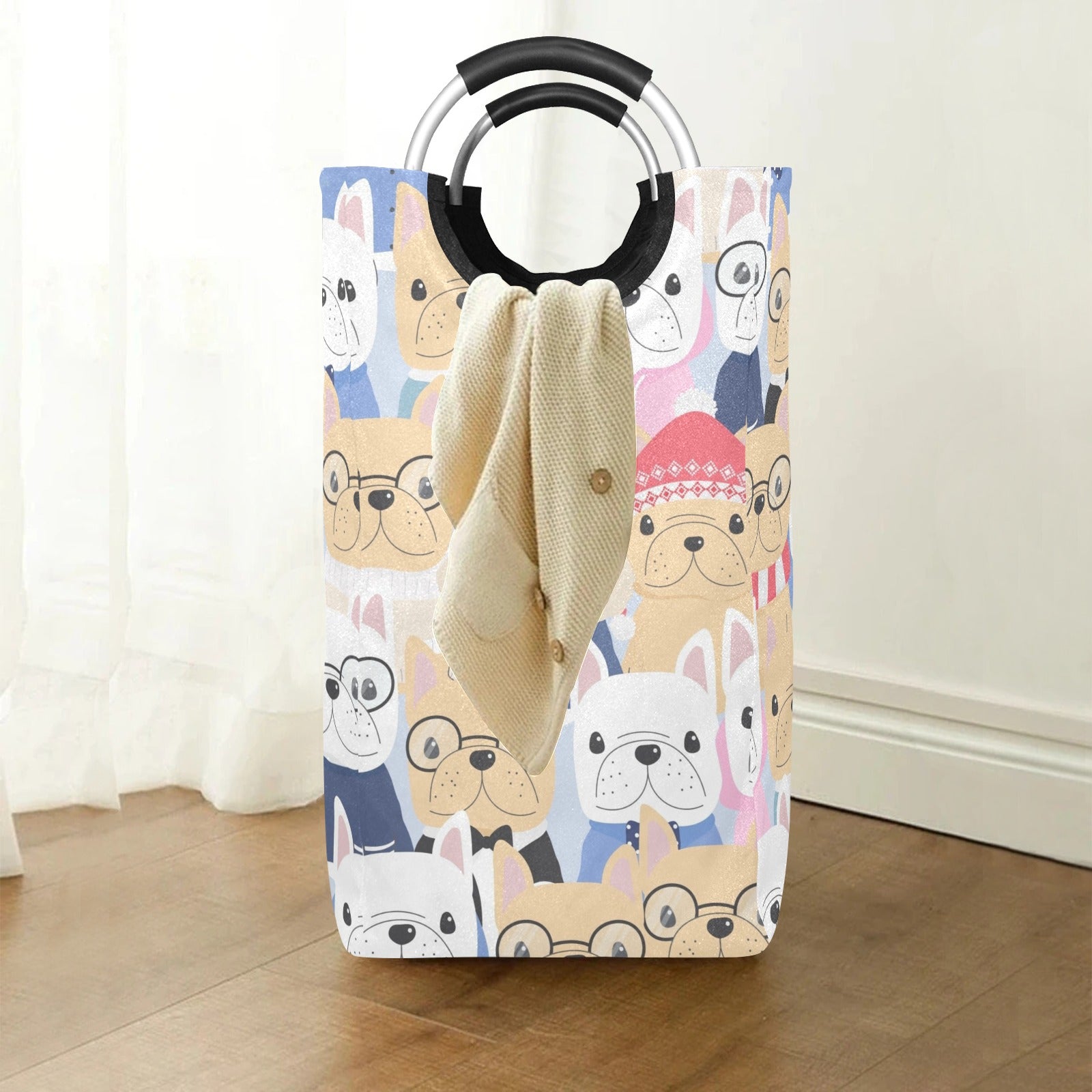 Dog Crowd - Square Laundry Bag Square Laundry Bag Printed Offshore