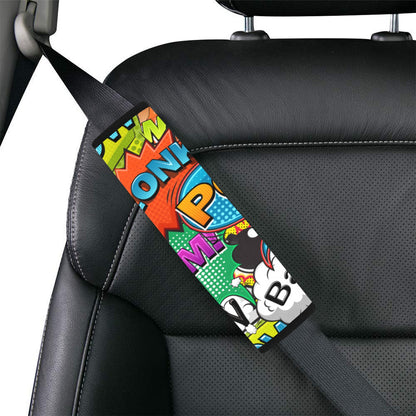 Comic Book 2 Car Seat Belt Cover 7''x10'' (Pack of 2) Car Seat Belt Cover 7x10 (Pack of 2) Printed Offshore