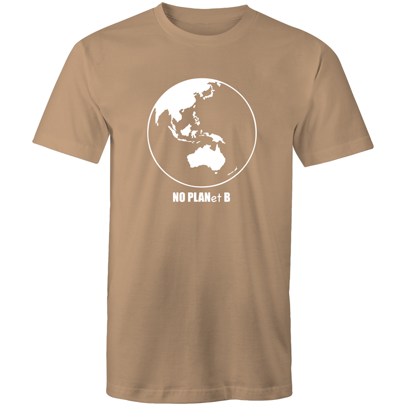 No Planet B - Mens T-Shirt Tan Mens T-shirt Environment Mens
