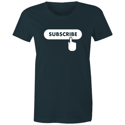 Subscribe - Women's T-shirt Indigo Womens T-shirt Womens