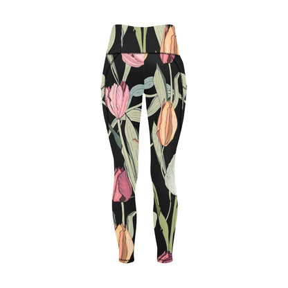 Tulips - Women's Leggings with Pockets Women's Leggings with Pockets S - 2XL Plants