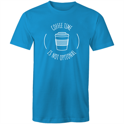 Coffee Time - Mens T-Shirt Arctic Blue Mens T-shirt Coffee Funny Mens