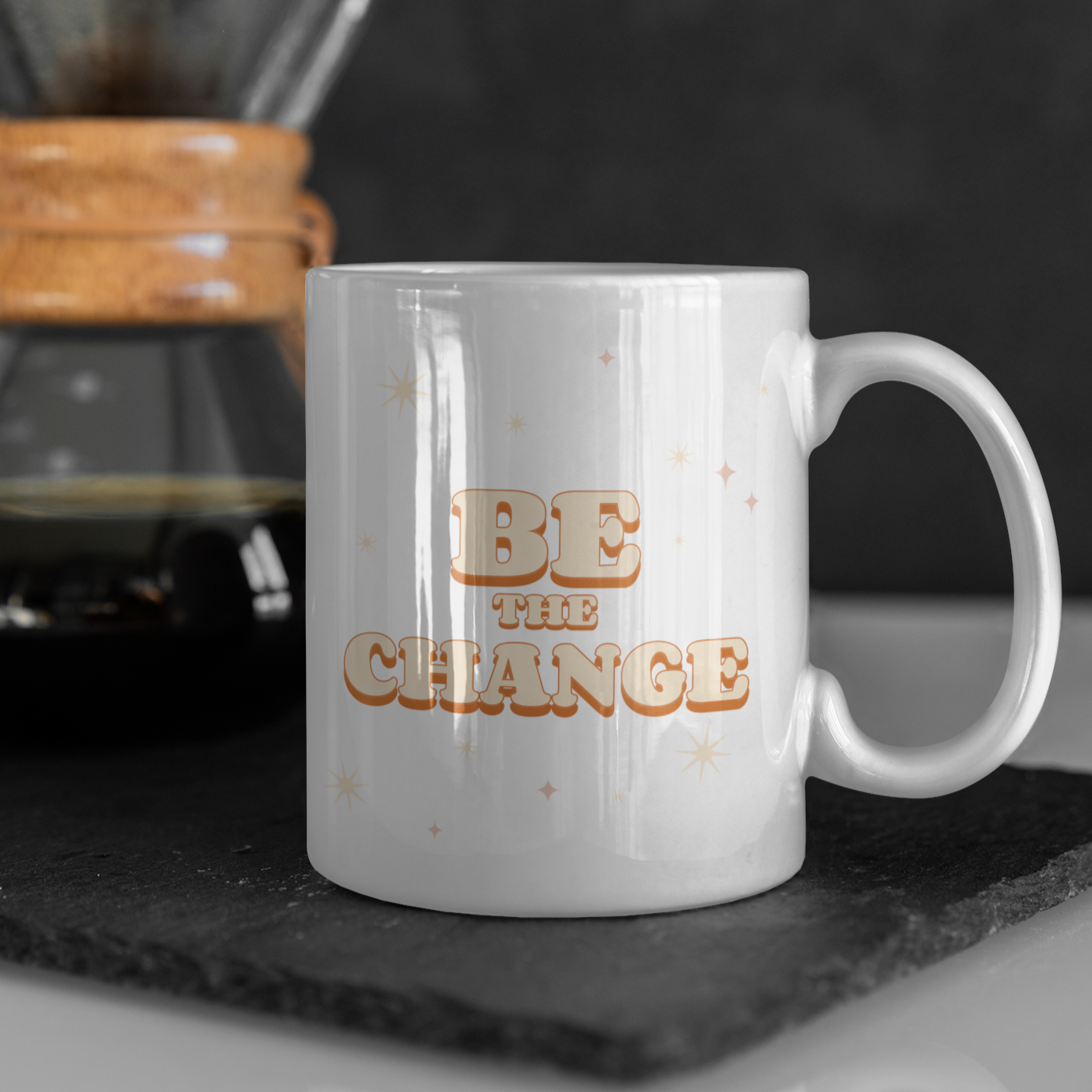 Be The Change - 11oz Ceramic Mug 11 oz Mug Motivation
