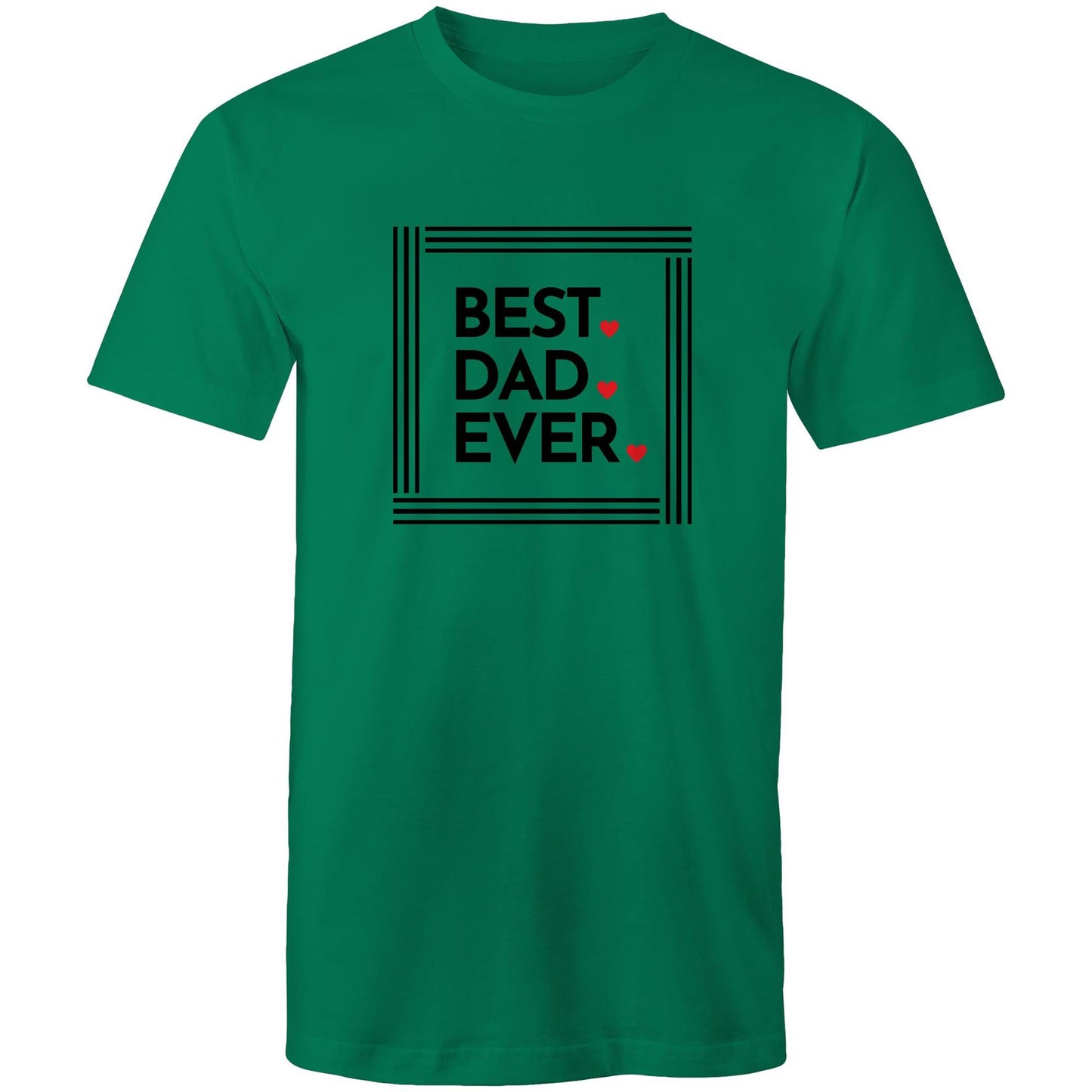 Best Dad Ever - Mens T-Shirt Kelly Green Mens T-shirt Dad