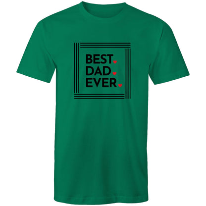 Best Dad Ever - Mens T-Shirt Kelly Green Mens T-shirt Dad