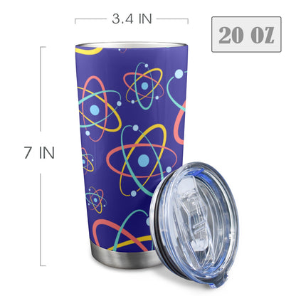 Atoms - 20oz Travel Mug with Clear Lid Clear Lid Travel Mug