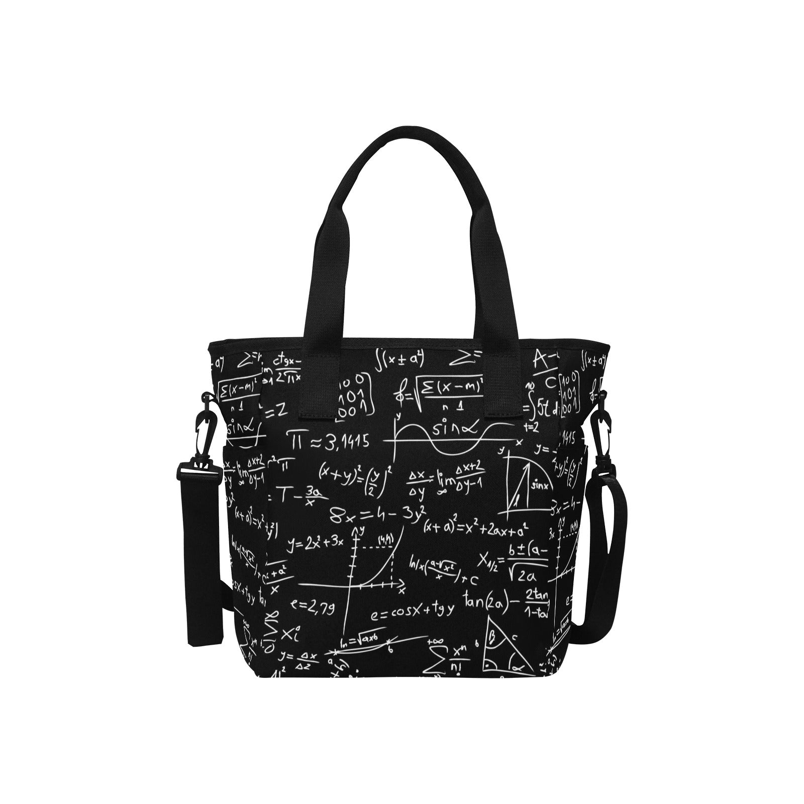 Equations - Tote Bag with Shoulder Strap Nylon Tote Bag