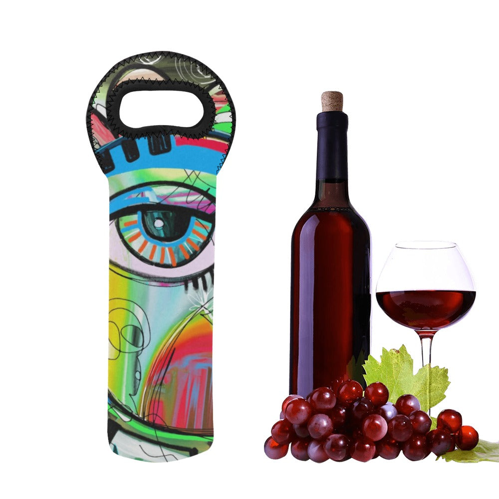 Graffiti Bird - Neoprene Wine Bag Wine Bag Printed Offshore