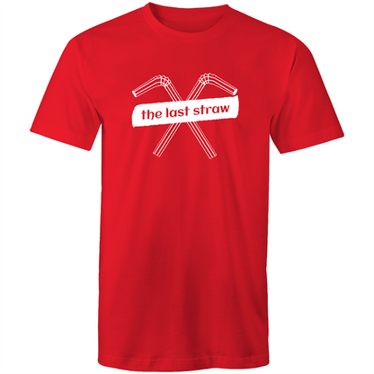 The Last Straw - Mens T-Shirt Red Mens T-shirt Environment Mens