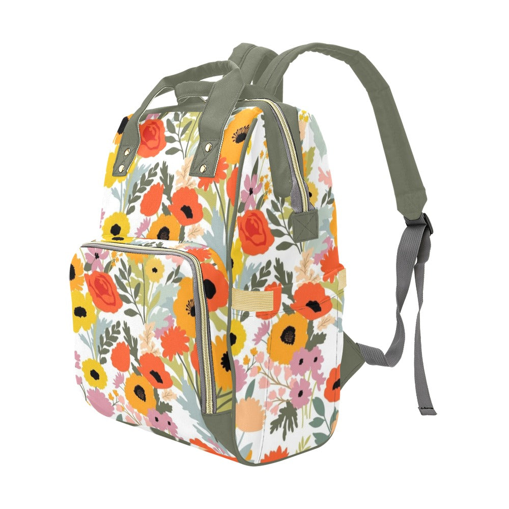 Fun Floral - Multi-Function Backpack Multifunction Backpack