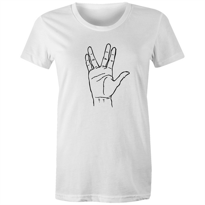 Greetings - Women's T-shirt White Womens T-shirt Sci Fi Womens