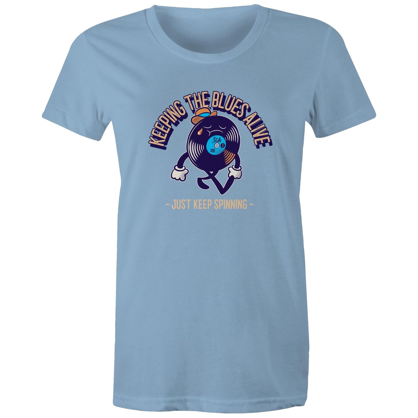 Keeping The Blues Alive - Womens T-shirt Carolina Blue Womens T-shirt Music