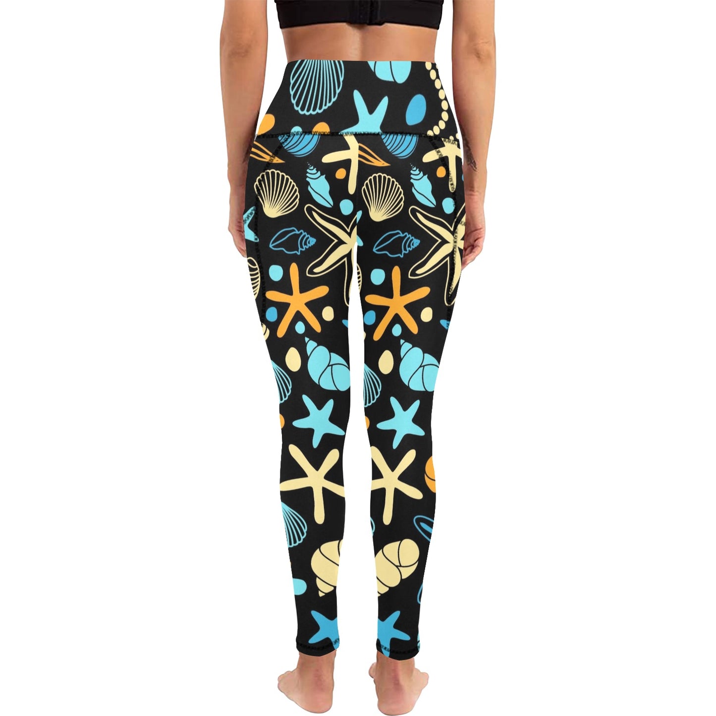 Starfish And Shells - Women's Leggings with Pockets Women's Leggings with Pockets S - 2XL