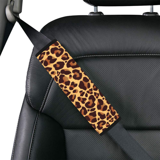 Leopard Print Car Seat Belt Cover 7''x10'' (Pack of 2) Car Seat Belt Cover 7x10 (Pack of 2)