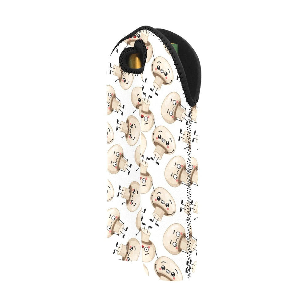 Cute Mushrooms - 2-Bottle Neoprene Wine Bag 2 Bottle Wine Bag Printed Offshore