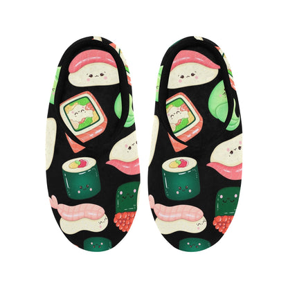 Happy Sushi - Women's Non-Slip Cotton Slippers Women's Non-Slip Cotton Slippers Food Printed Offshore