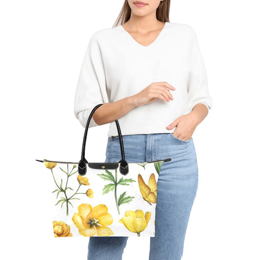 Yellow Flowers - Single-Shoulder Handbag Single Shoulder Handbag