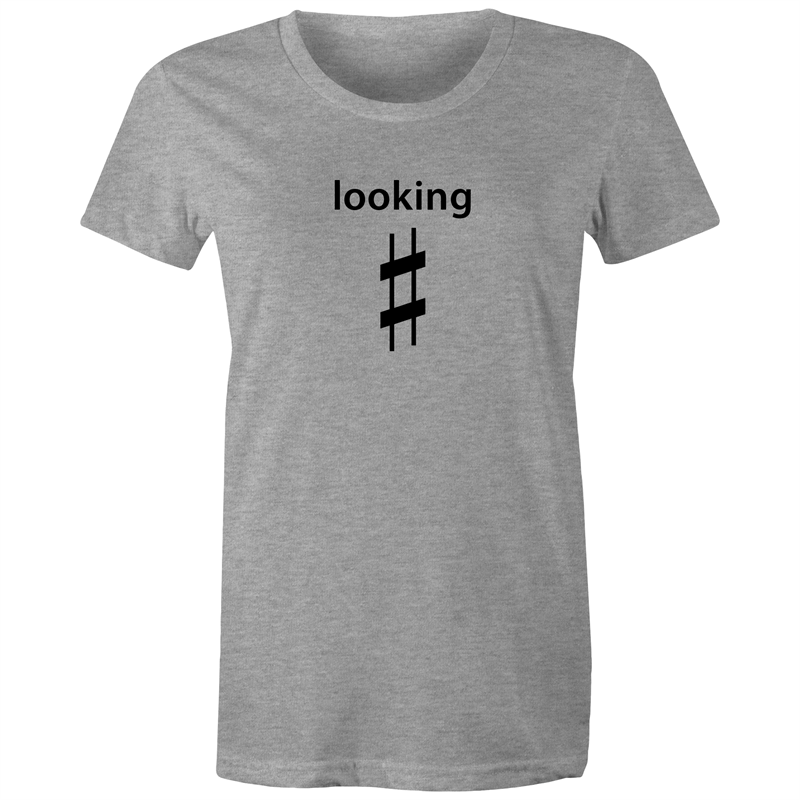 Looking Sharp - Women's T-shirt Grey Marle Womens T-shirt Music Womens