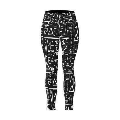 Mathematics - Women's Plus Size High Waist Leggings Women's Plus Size High Waist Leggings Maths Printed Offshore Science