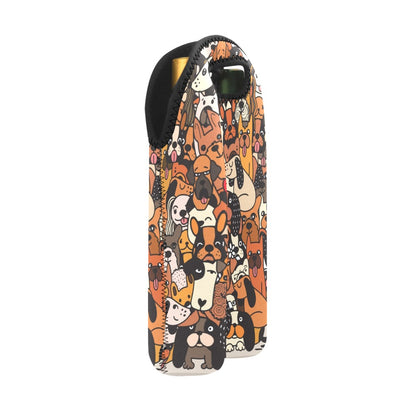 Dog Crowd - 2-Bottle Neoprene Wine Bag 2 Bottle Wine Bag Printed Offshore