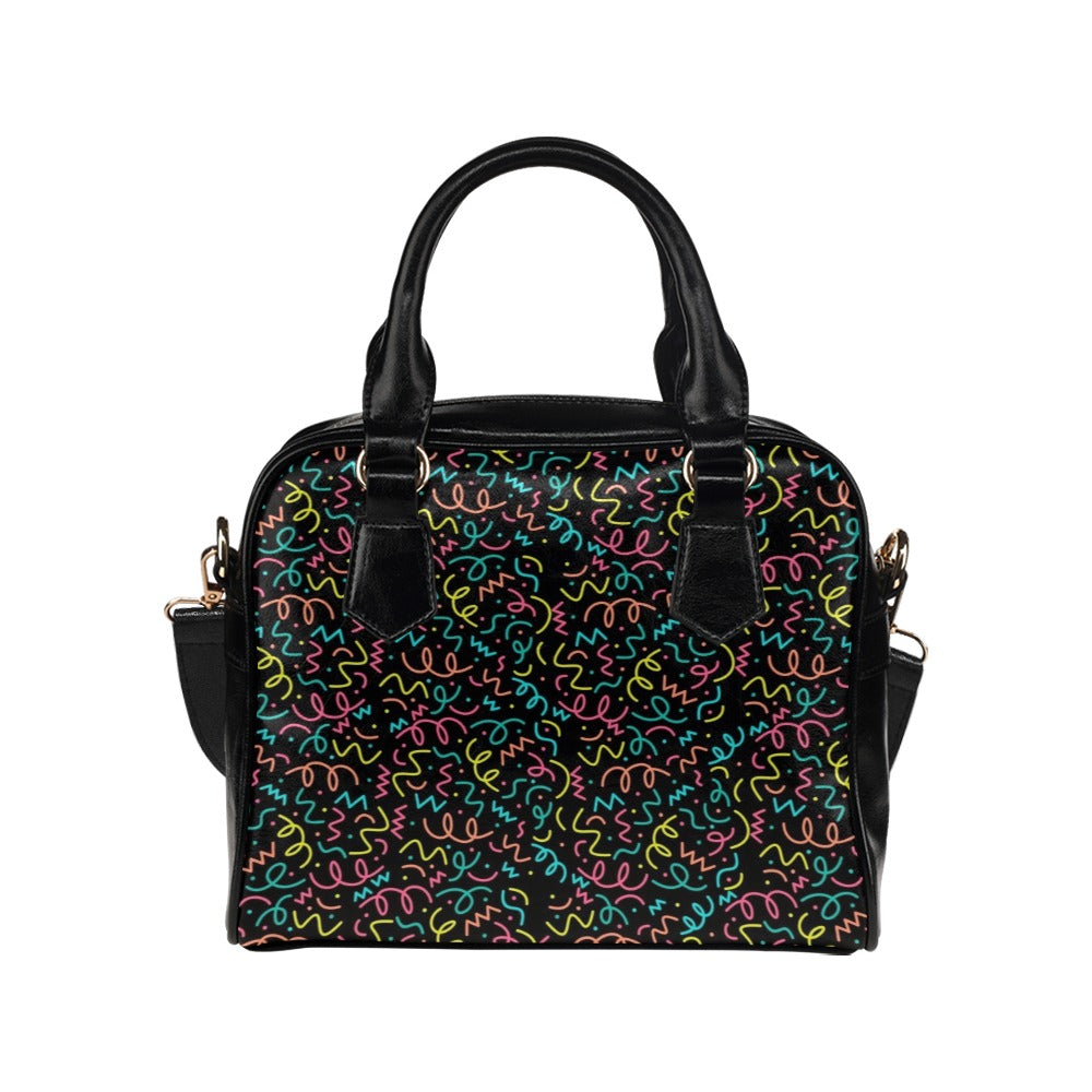 Squiggle Time - Shoulder Handbag Shoulder Handbag