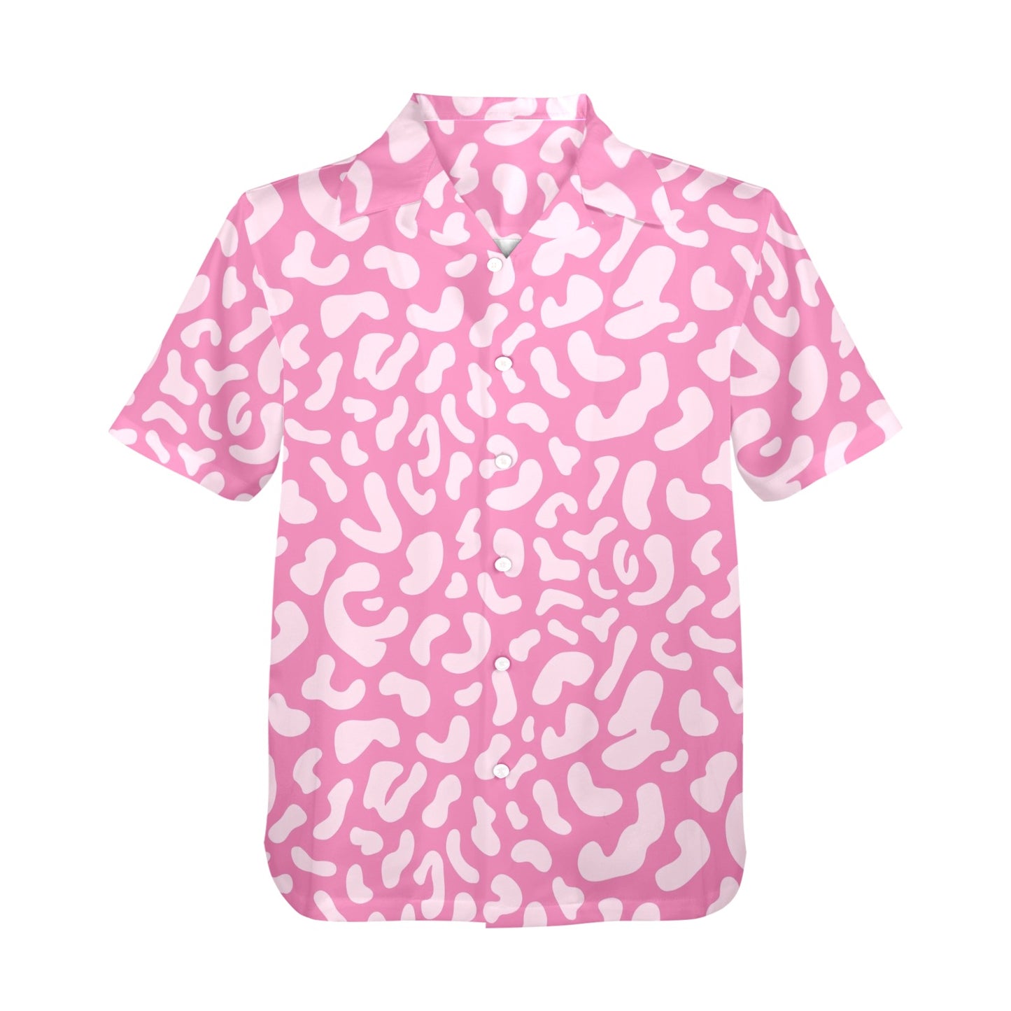Pink Leopard - Mens Hawaiian Shirt Mens Hawaiian Shirt