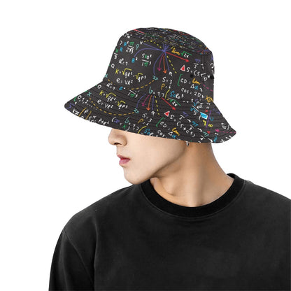 Colourful Maths Formulas - Bucket Hat for Men All Over Print Bucket Hat for Men Maths Printed Offshore Science