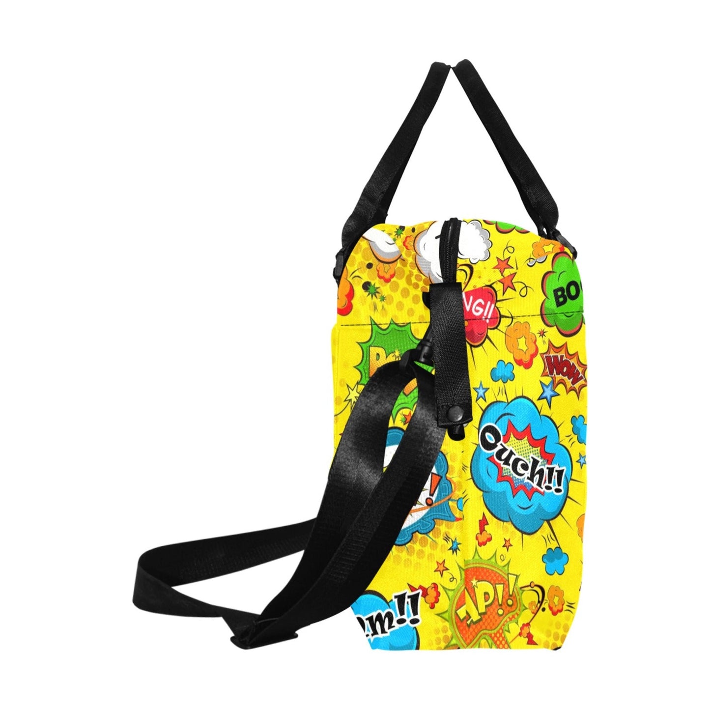 Comic Book Yellow - Square Duffle Bag Square Duffle Bag Printed Offshore