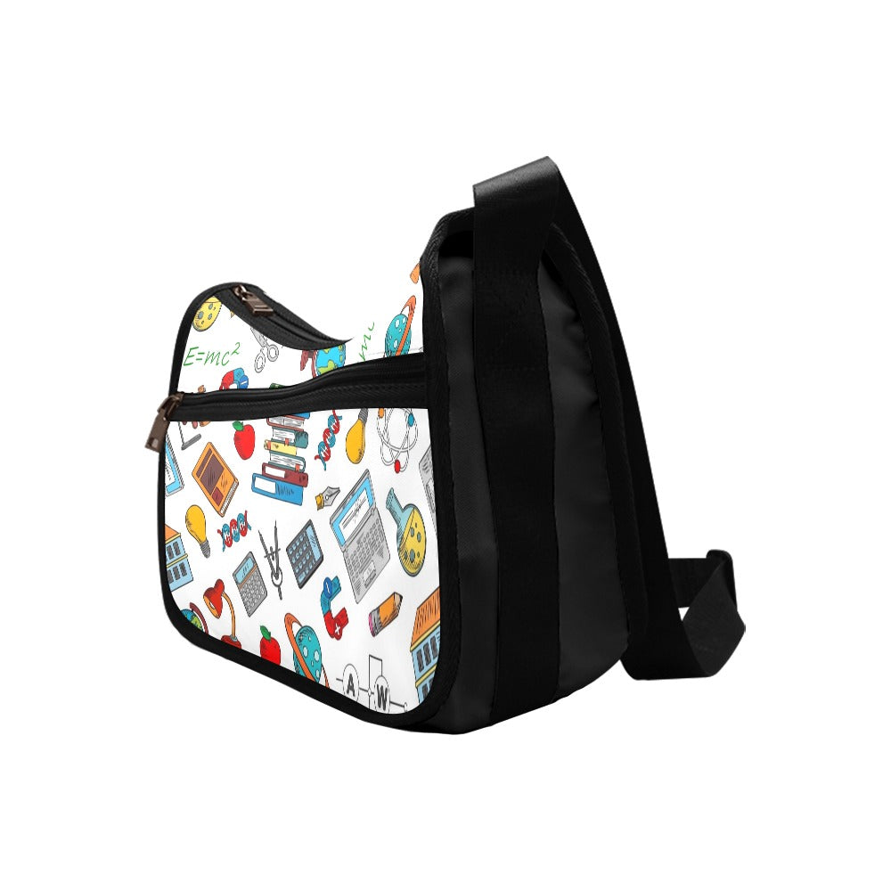 School Time - Crossbody Fabric Handbag Crossbody Handbag