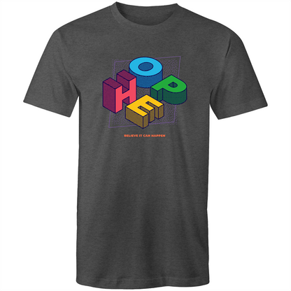 Hope - Mens T-Shirt Asphalt Marle Mens T-shirt Mens