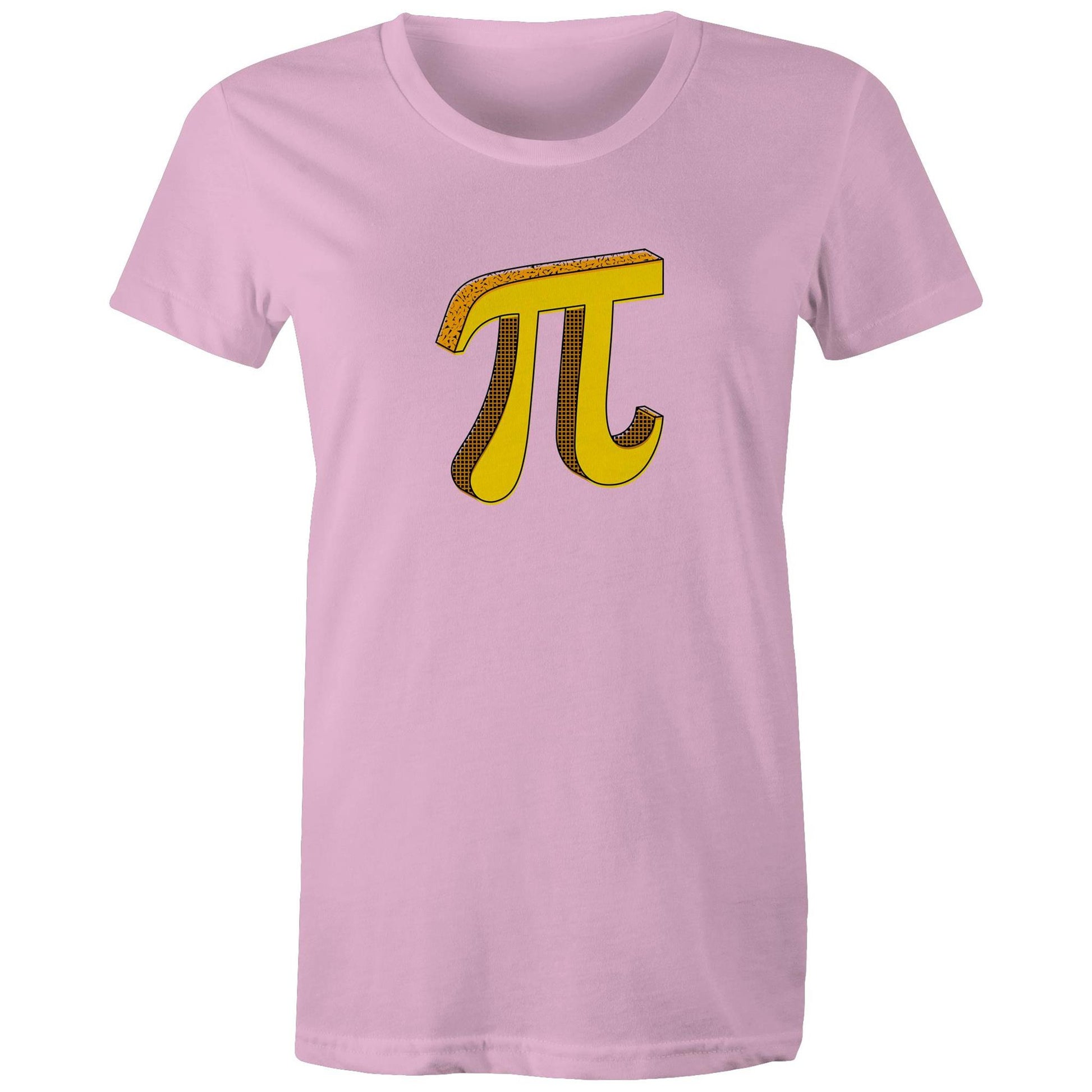 Pi - Womens T-shirt Pink Womens T-shirt Science