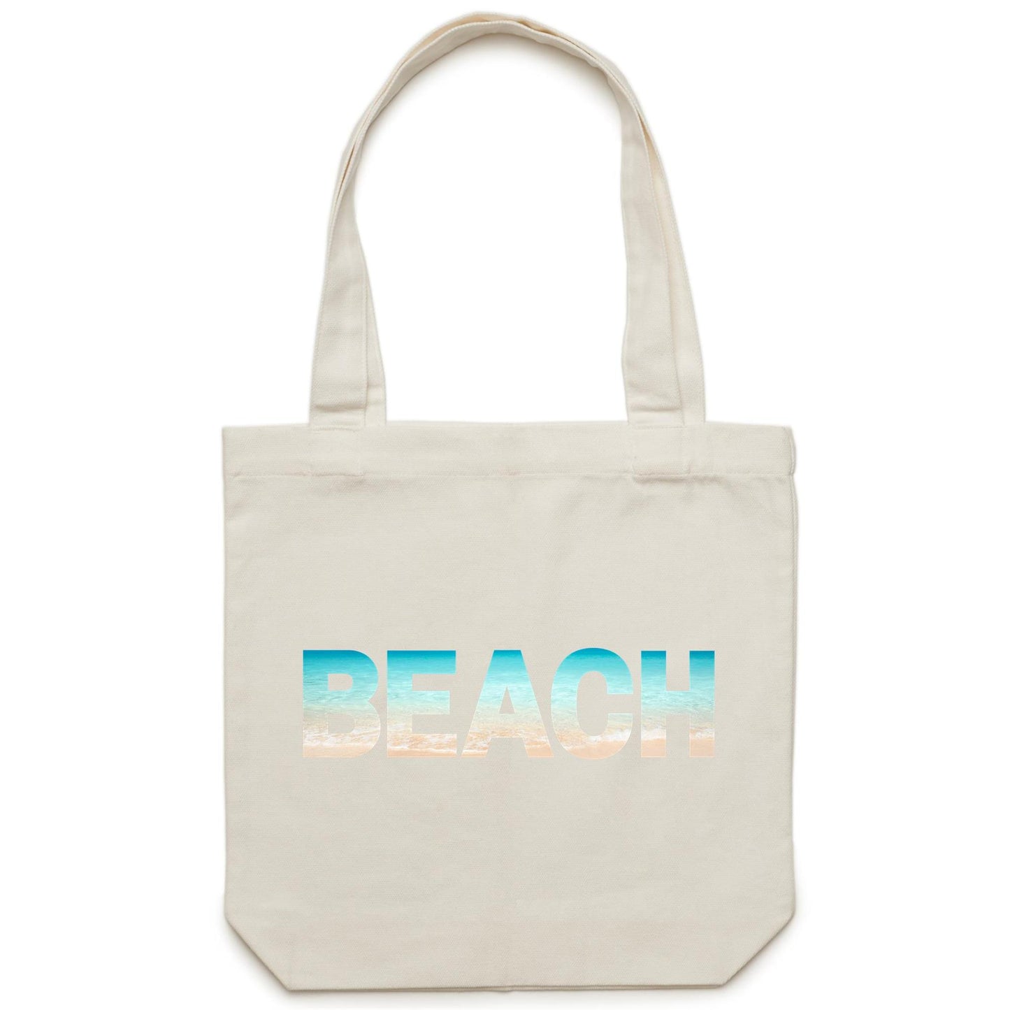 Beach - Canvas Tote Bag Cream One-Size Tote Bag Summer