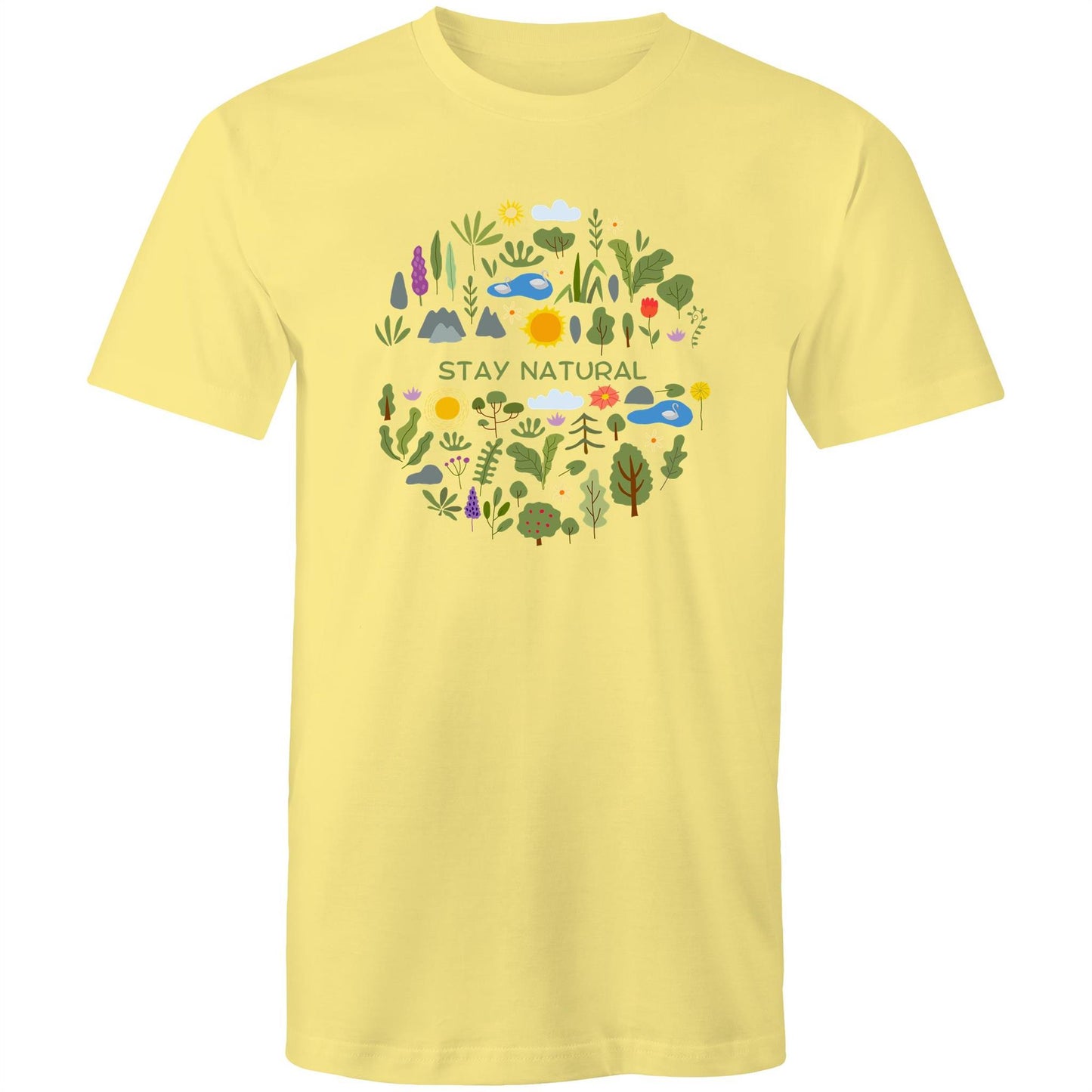 Stay Natural - Mens T-Shirt Lemon Mens T-shirt Environment Plants