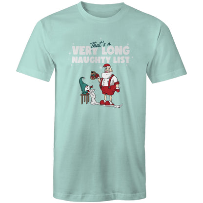 Santa's Naughty List - Mens T-Shirt Aqua Christmas Mens T-shirt Merry Christmas