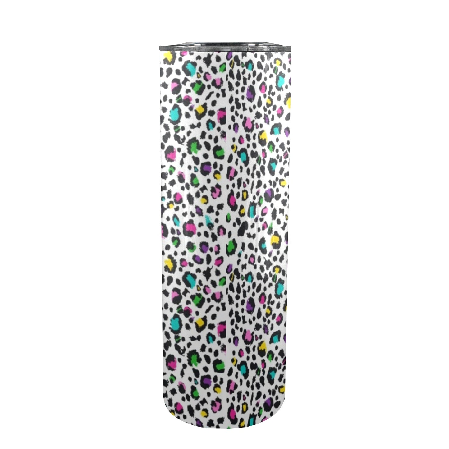 Animal Print In Colour - 20oz Tall Skinny Tumbler with Lid and Straw 20oz Tall Skinny Tumbler with Lid and Straw